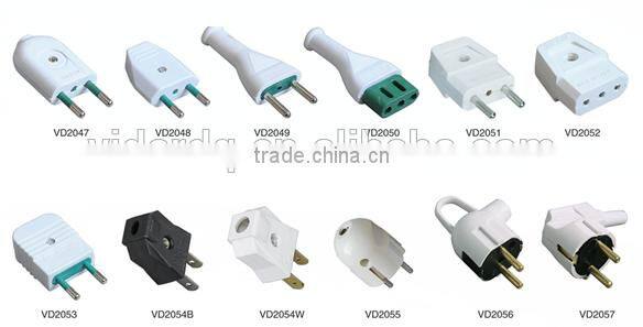 European plug/ 2 round pin plug VD2047