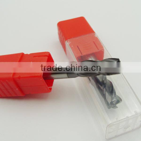 Germany Tungsten Carbide Uncoated Straight Shank Spiral Corner Radius End Mills/CNC Lathe Tool 4Flutes Round End Mill Cutter