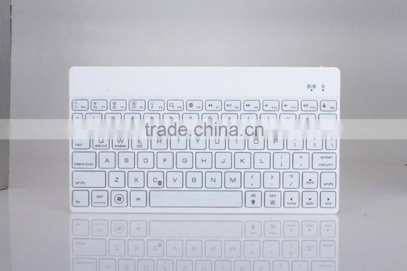 Ultra-Slim Universal Bluetooth Keyboard For IOS/Android/Windows (White)