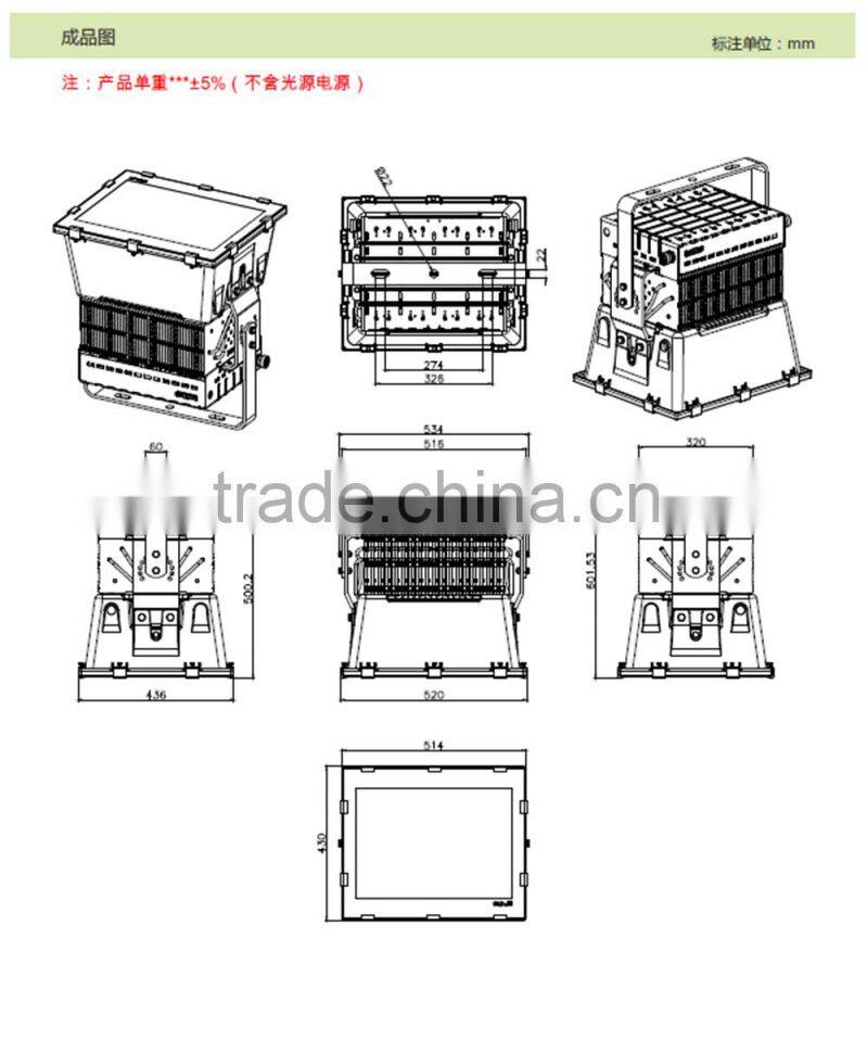 universal outdoor led flood light 1000w used stadium park lighting