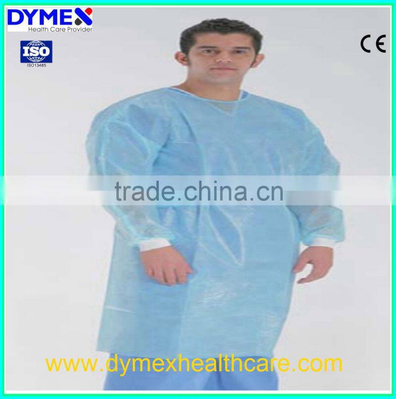 Non-woven Sterile Disposable Isolation Gowns with knitted cuff