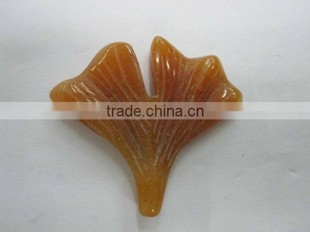 Red Grey Agate carved trumpet flower