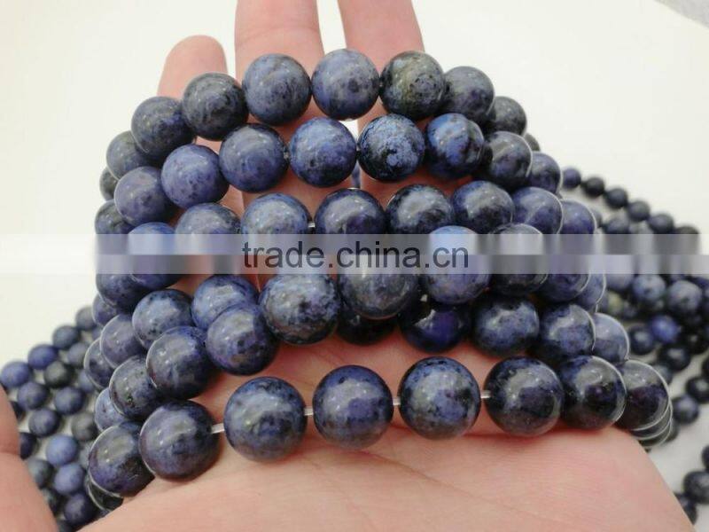 High quality blue point round gemstone round beads