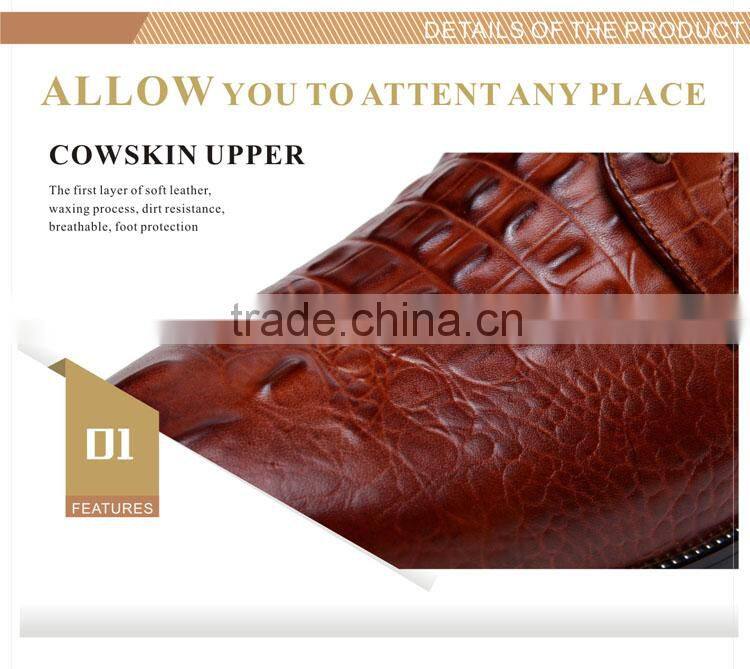 Men's Alligator Full Grain Leather Shoes for Both Leisure and Formal