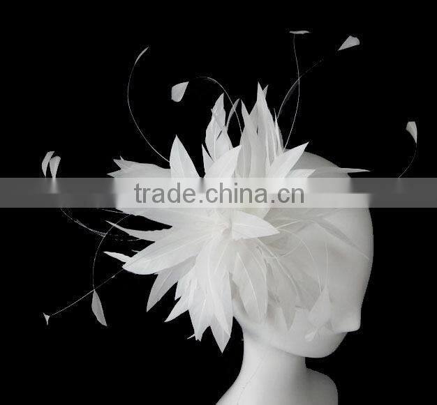 Wholesale White Wedding headpiece,bridal fascinator,bridal headpiece