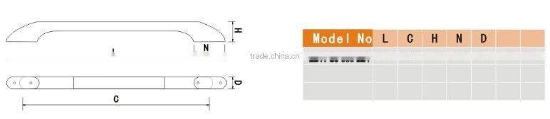 Simple style handle for drawer or oven,door