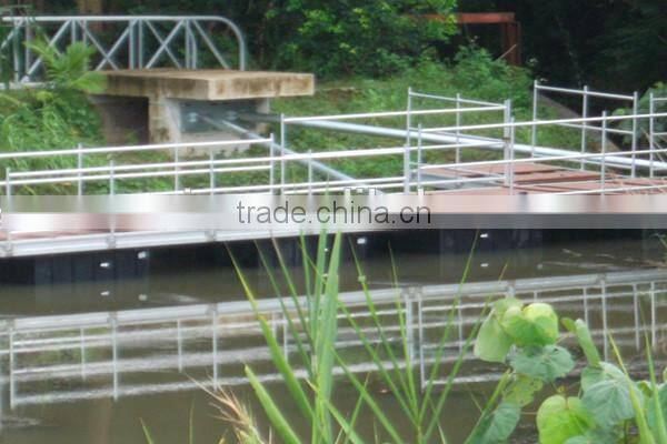 Marina aluminum floating bridge