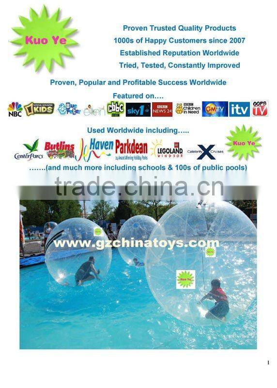 Gaint pvc inflatable water ballon inflatable walk on water ball water inflatable walking ball