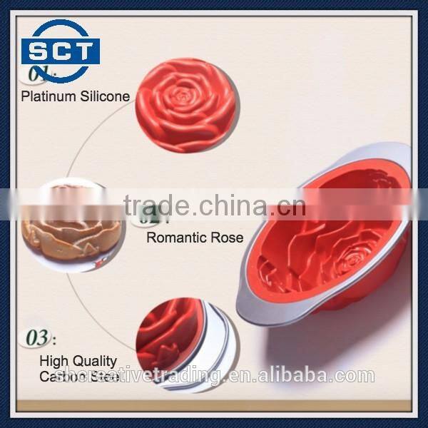 High Temperature Resistance Rose Shape Cake Baking Tools Cakes Mould
