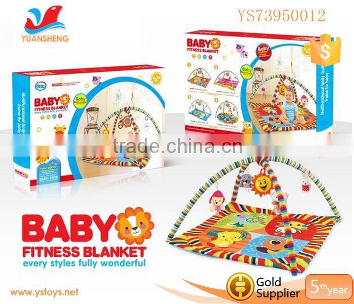 2015 New Design Soft Play Mat Baby Fitness Frame With Music Baby Toy baby first year mat