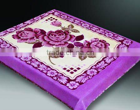 100% polyester printed mink blanket
