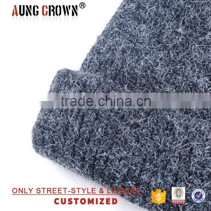 winter custom knitted beanie hat wholesale