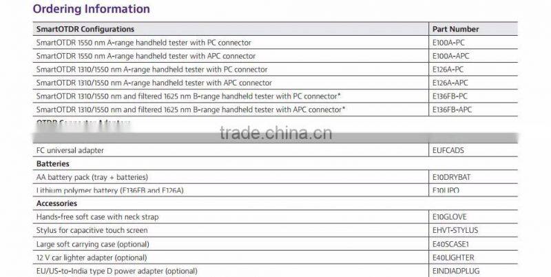 JDSU FTTH OTDR JDSU SmartOTDR E136FB 1310/1550nm SM OTDR