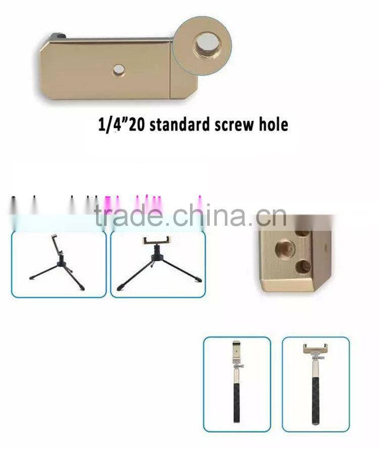 Christmas popular mini projector clip mount with two 1/4"-20 for tripod monopod camera mount