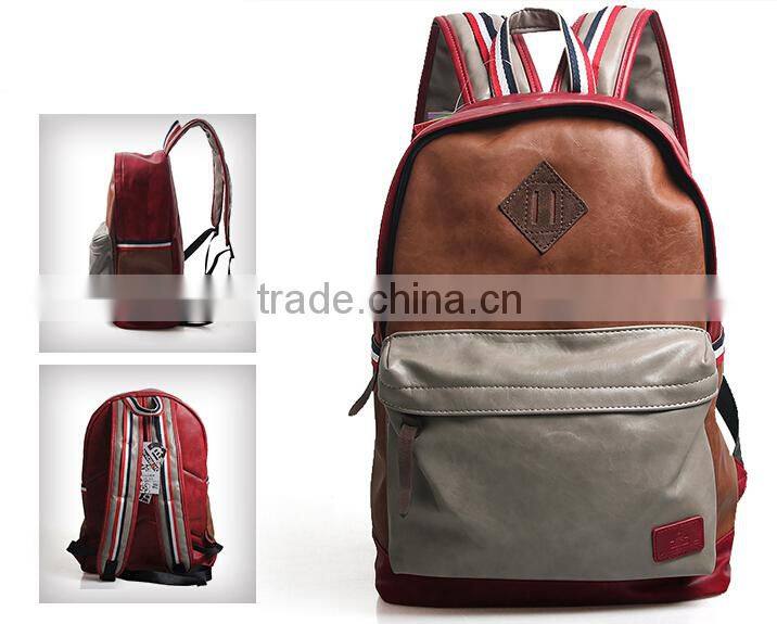Fashion style leather backpack
