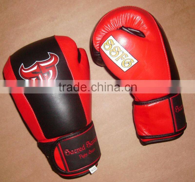 BGM-1124 professional leather boxing gloves manufacturers