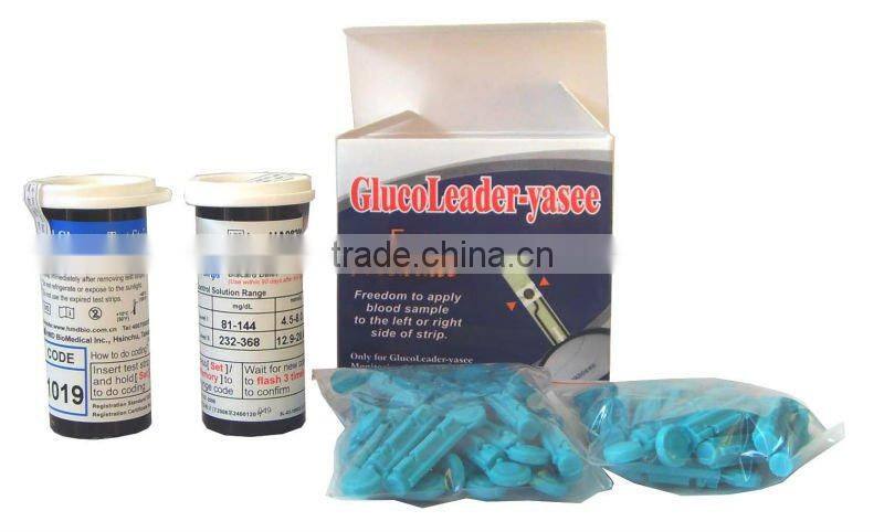 FDA approved blood glucose meter home and hospital use no code blood glucose meter Yasee
