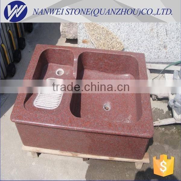 indian red great polished clothes deep basins sales in China factory Trade Assurance Supplier stone owner