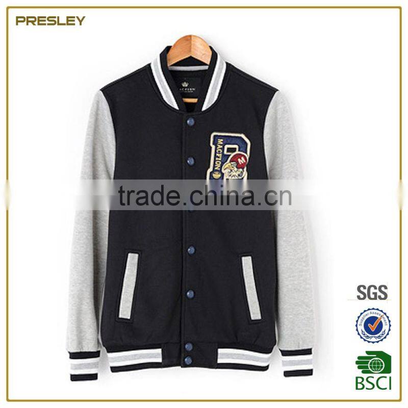 2016 wholesale price letterman jacket student hoodie sportwear young men