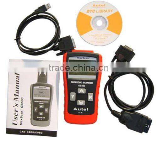 Free shipping Autel Auto Code Reader GS500 OBD2 Scanner obd ii Diagnostic Trouble Code Reader autel maxscan gs500