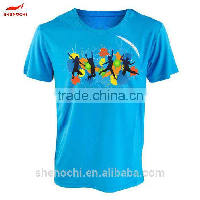 100% Polyester China factory price brand new fashion custom print t-shirt