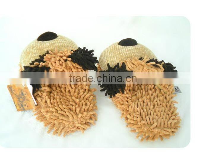 PLUSH INDOOR SLIPPER/ CHENILLE MATERIAL PLSUH SLIPPER