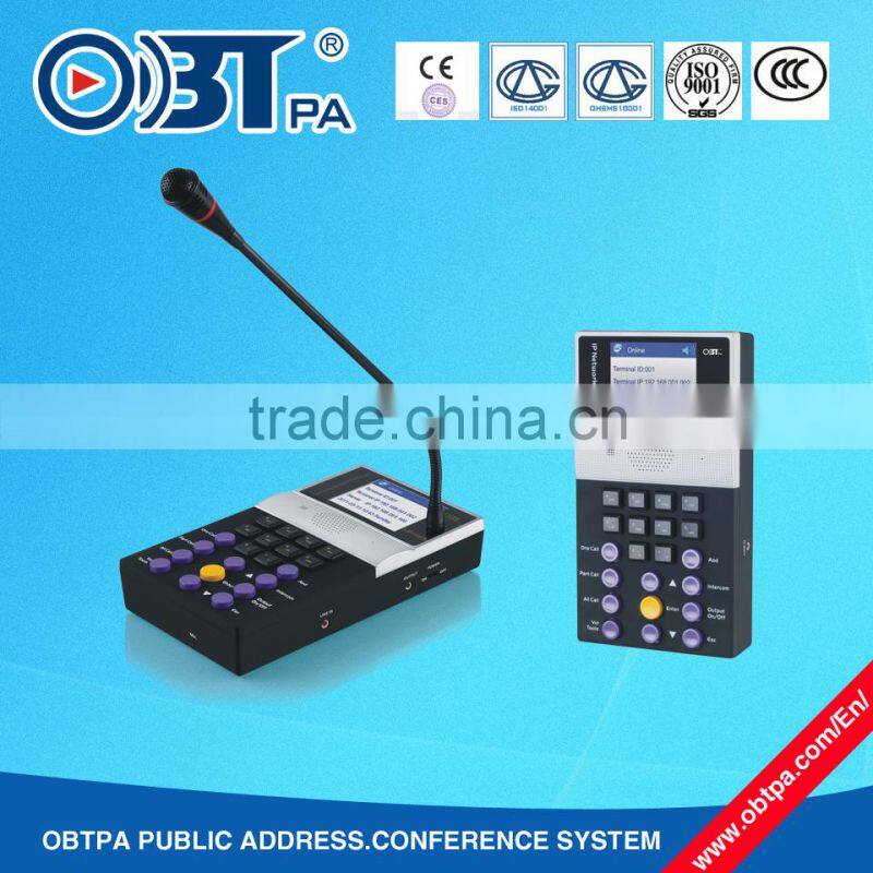 OBT-9808 IP Network Intercom, IP Network Microphone, IP Network Player for PA System