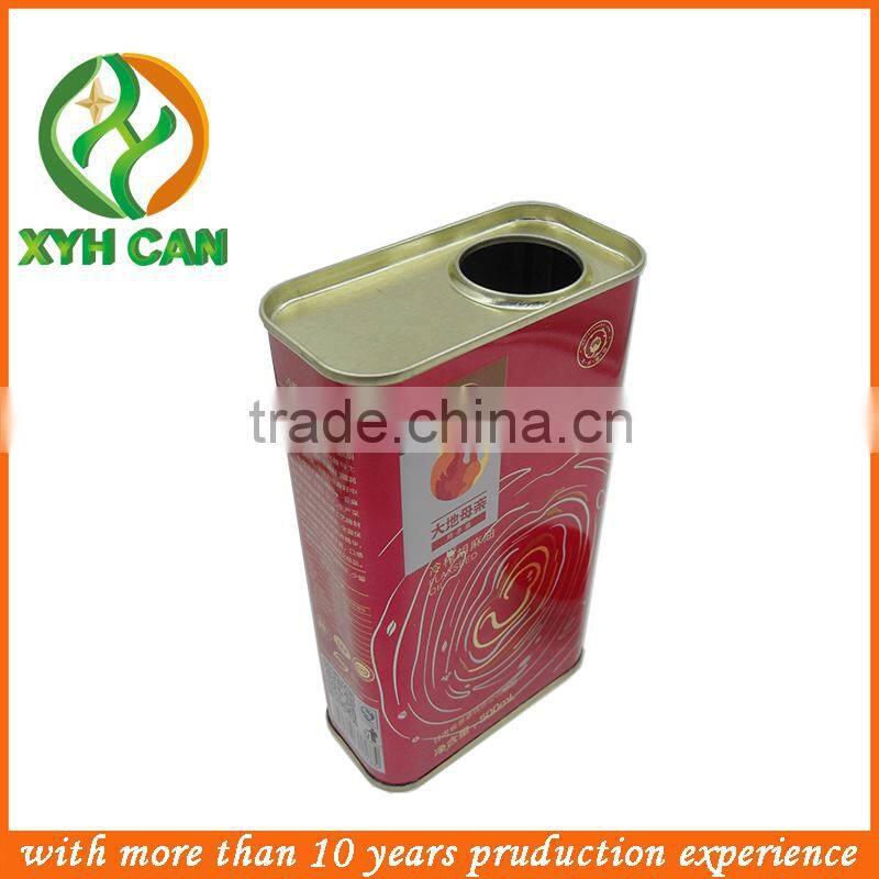 Easy Open End Metal Tin Can for canned oil