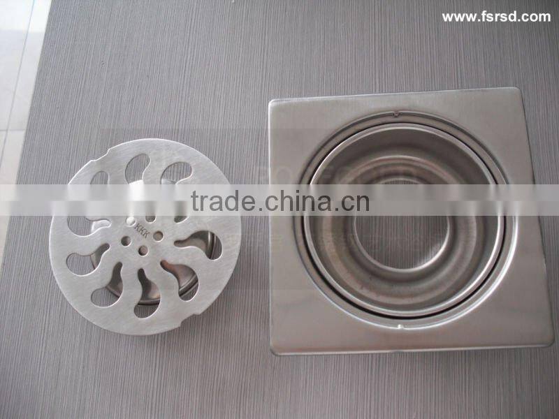 304stainless steel floor drain