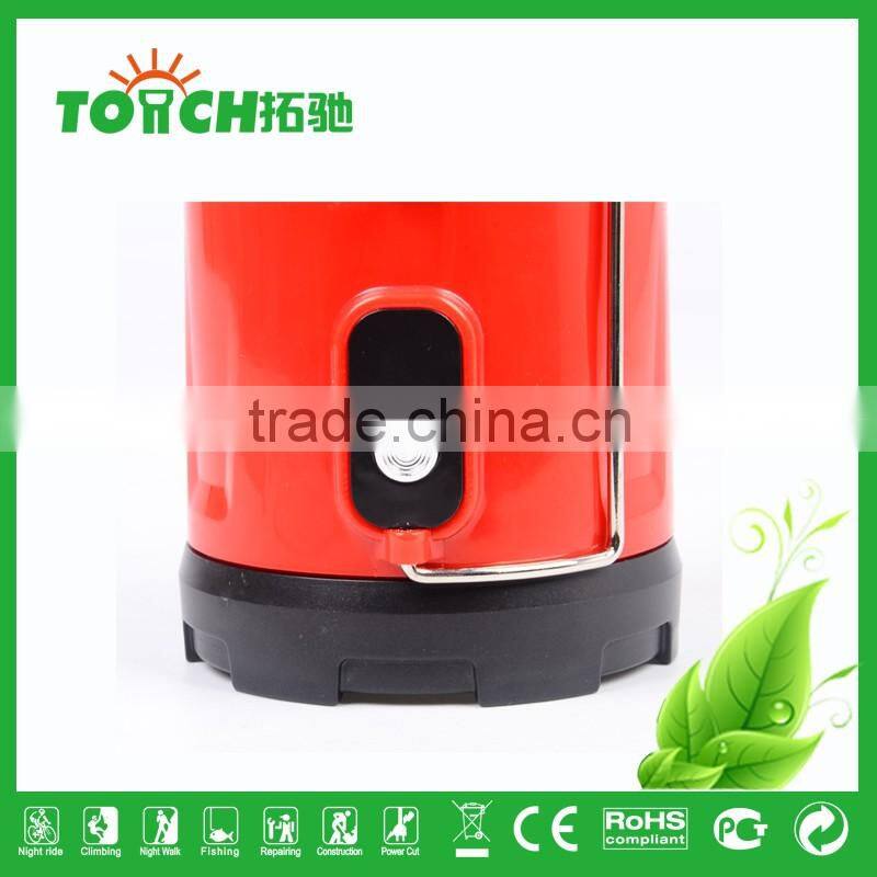 ABS Plastic LED Camping Lights for AA Battery Professional Portable Lighting Solar Rechargeable LED Camp Lamp with Charger