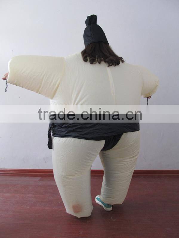 Inflatable sumo wrestling suit