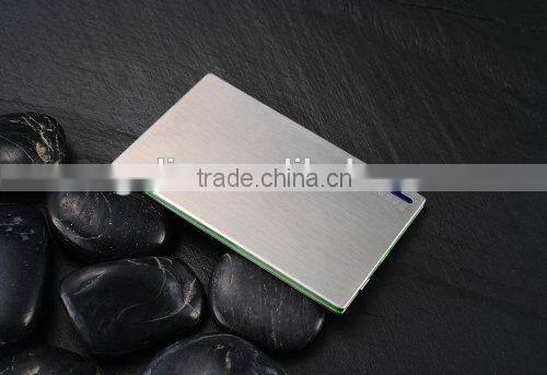 credit card power bank metal case pocket power bank
