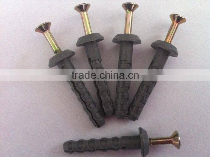 Nylon Hammer Fixing Anchors with mushroom head