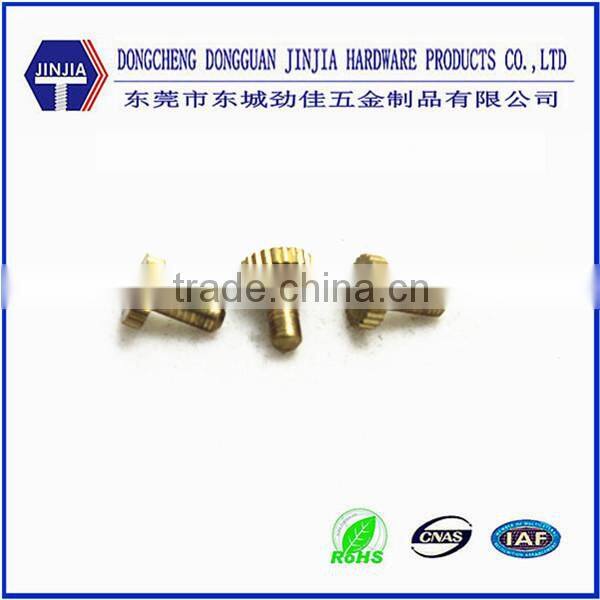 customed/standard brass knulred head small cnc part