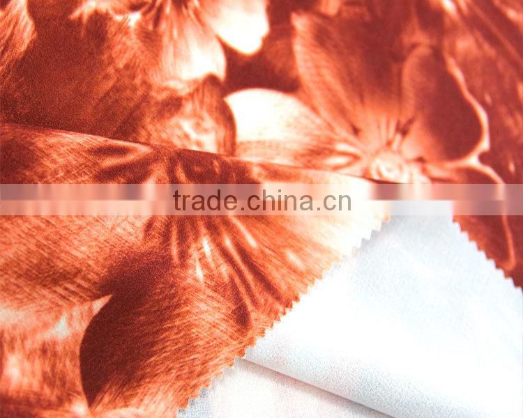 2016 new print fabric flowers fabric material for making dresses