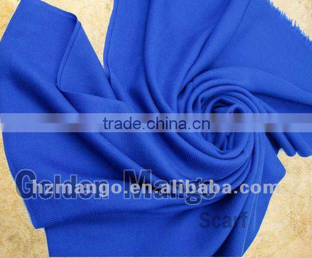 Classic 100% mercerized wool solid color scarf and shawl