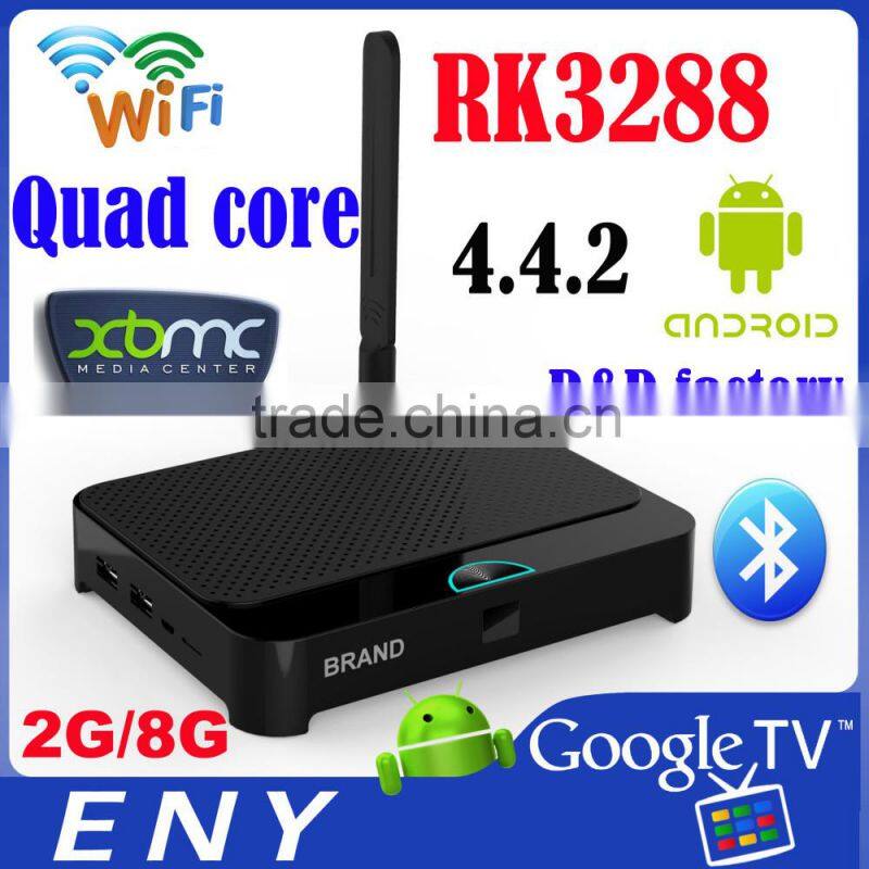 Shenzhen New Quad Core Bluetooth4.0 Optical Mali-T7 Cheapest Smart Android4.4 TV BOX EKB328