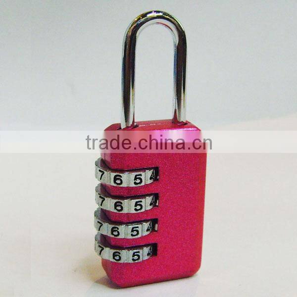 high quality travel luggage 4 dial combination lock safe