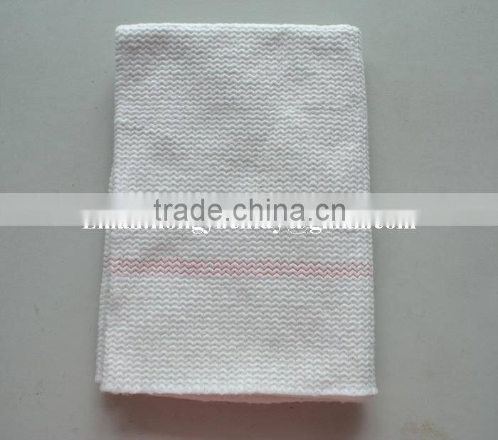 100%recycled cotton stitch bonded nonwoven white cotton foor cleaning cloth