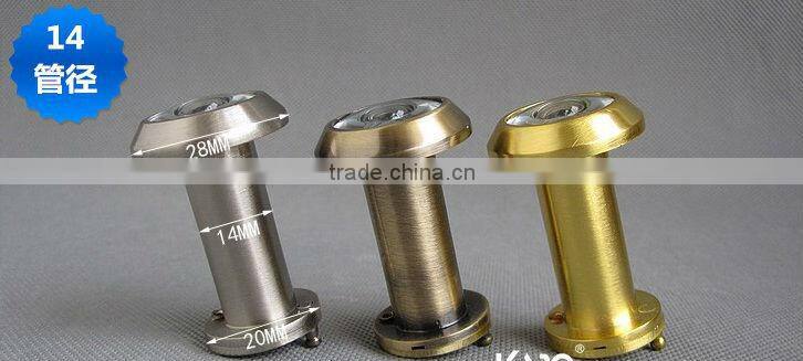 200 Degree high-definition wide angel lens polished Brass Material Door Viewer with cover