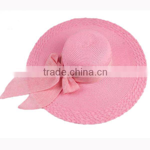 Ladies Elegant Purple Church Hats Made of Straw From Taizhou,China