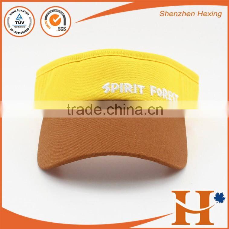 Cool fashion transparent visor cap wholesale golf visor hat