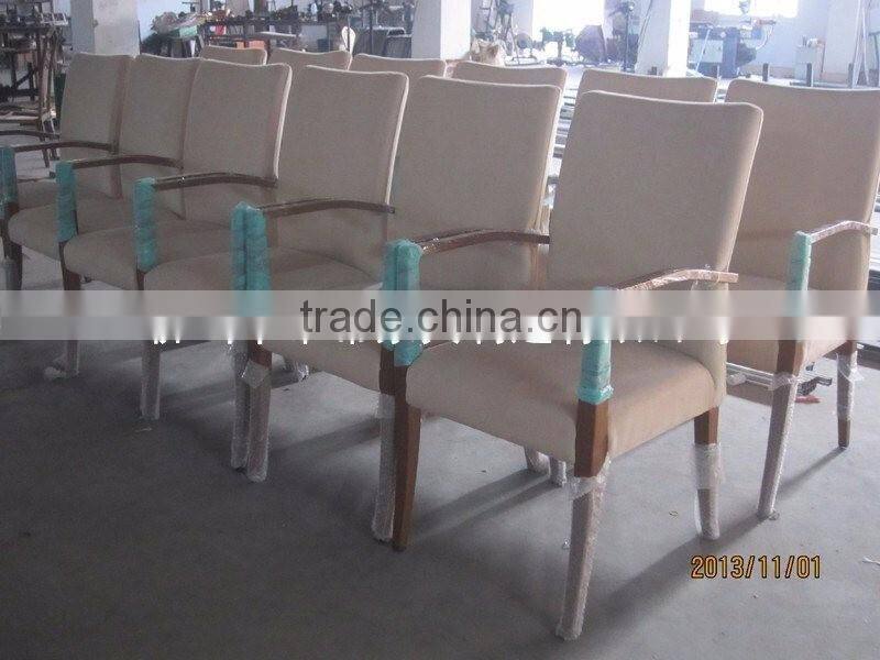 hotel furniture/Banquet upholstered Aluminum Wood-Grain Chairs