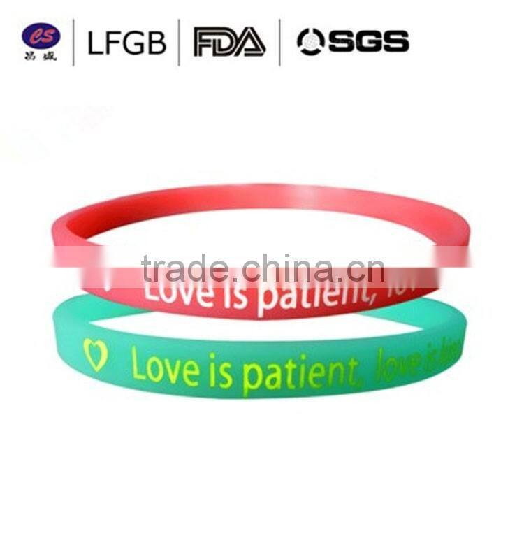 2016 Promotional fashion sport Bulk Cheap Silicone Wristband / Silicone Bracelet / Wrist Band
