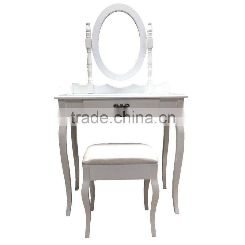 Italian Furniture Dressing Table Mirror With Drawer