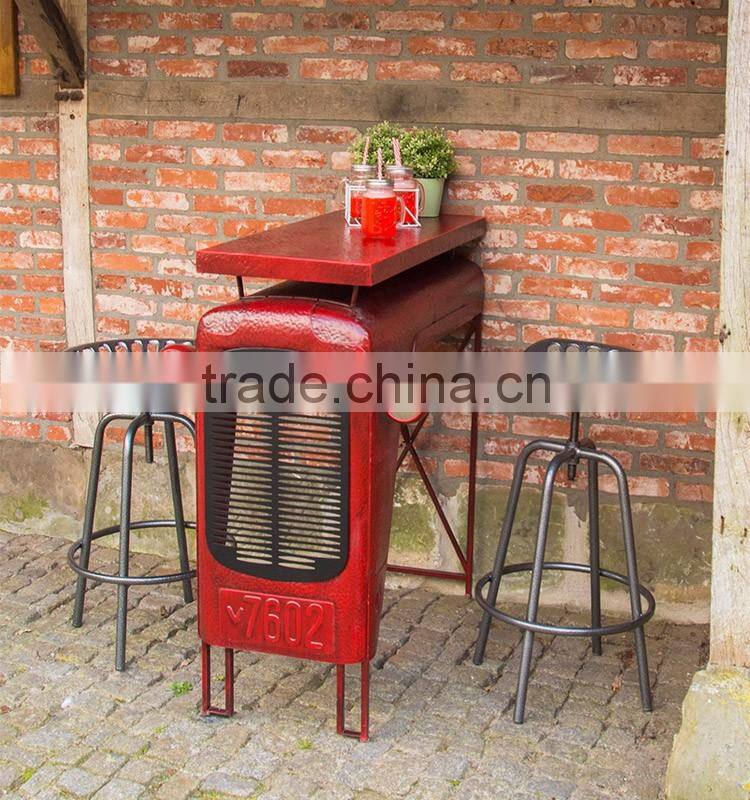 Esschert Design Tractor Seat adjustable vintage metal counter stool