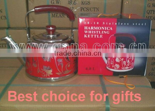 flower kettle/stainless steel whistle kettle/ whistle pot