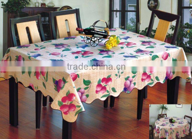 Embossing Lace-border Tablecloth