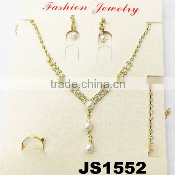 fashion red crystal necklace set for bridal