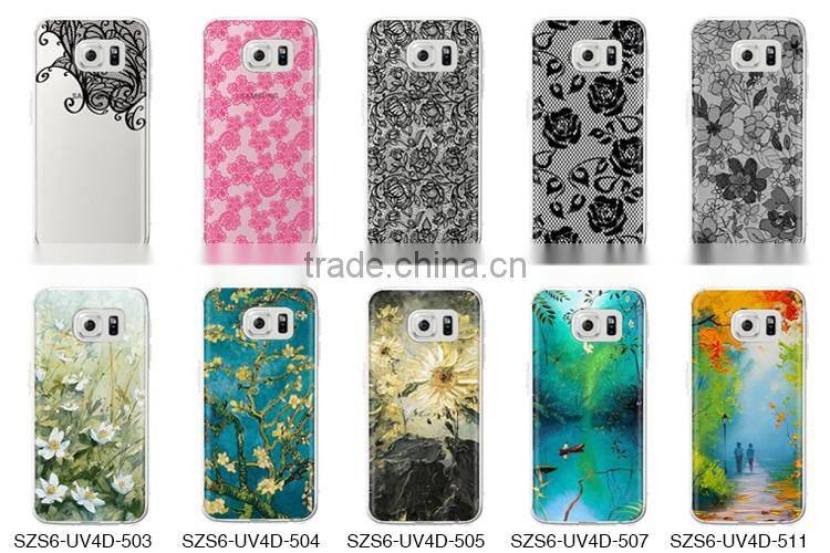 2016 fashion protective case custom 3d printed printing flip mobile phone case cover for samsung edge lite S6 galaxy j5 j2